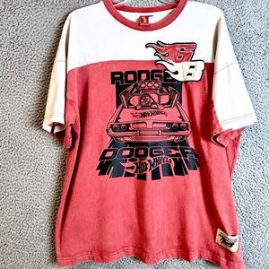 HOT WHEELS Racing Graphic 68 Rodger Dodger T-Shirt MENS Size Medium Embroidered
